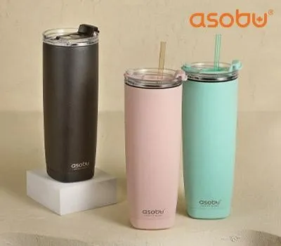 아소부 스텐 진공 보온보냉 텀블러 600ml 아쿠아리나