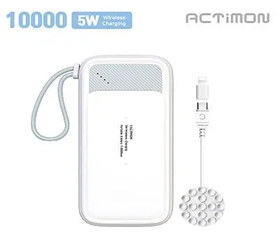 엑티몬 무선충전5w보조배터리10000