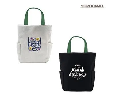 모모카멜 에코백 투포켓형 28X24X12cm