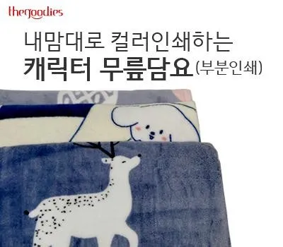 내맘대로 컬러인쇄하는 캐릭터 무릎담요