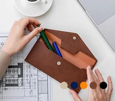 뉴클래식레더 펜 파우치