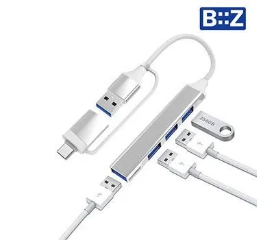 비즈 C타입 4포트 USB 허브 갤럭시탭 노트북 맥북