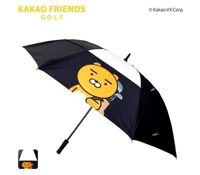 카카오프렌즈75 라운드 이중방풍 골프우산