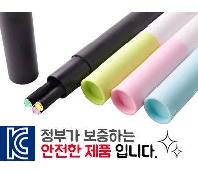 보석연필 3p바닐라원통케이스